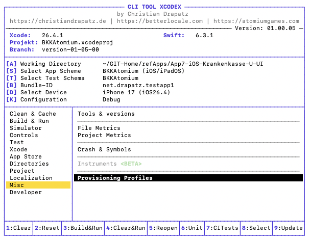 Verschiedenes in xcodex