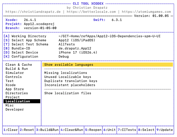 Lokalisierung in xcodex