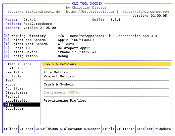 Developer-Ressourcen in xcodex